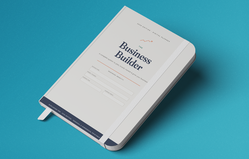 Small Business Planner printable PDF layout preview