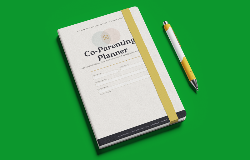 Co‑Parenting Planner printable PDF layout preview