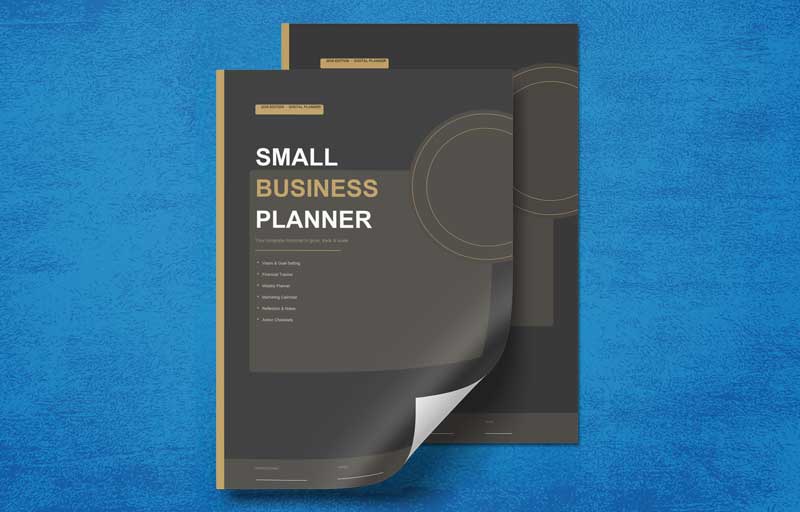 Small Business Planner printable PDF layout preview