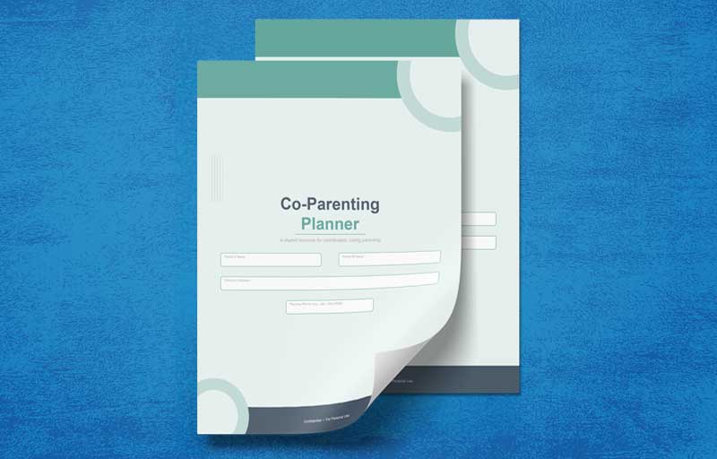 Co‑Parenting Planner printable PDF layout preview