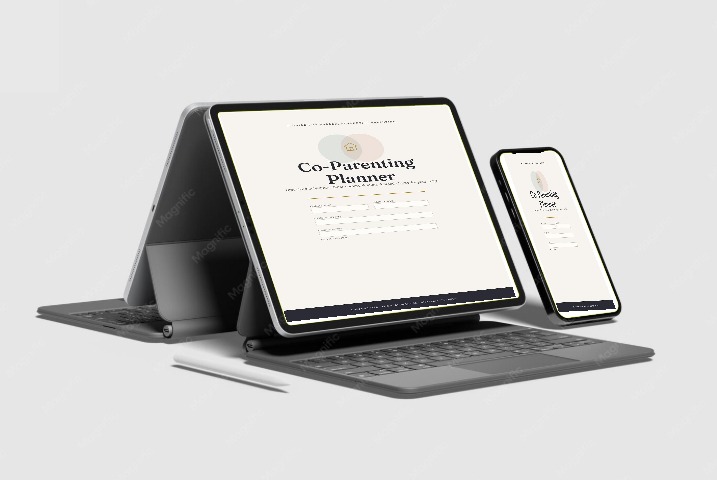 Co‑Parenting Planner printable PDF layout preview