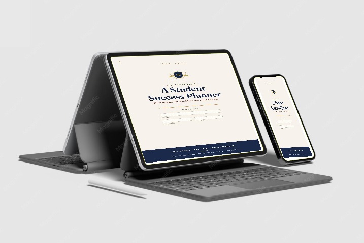 Student Planner printable PDF layout preview